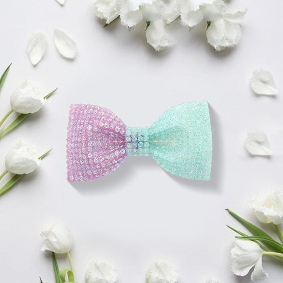 Herren Fliege Patchwork Farbe Glänzende Strass Elastische Seil Krawatte Anzug Dekoration Formelle Kleidung Hochzeit Party Zubehör