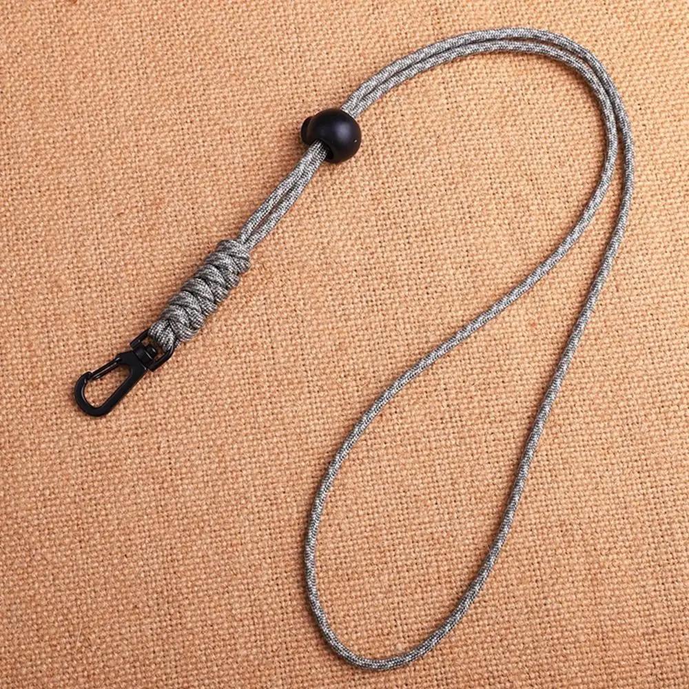 8 Styles Rotatable Buckle High Strength Parachute Cord Paracord Keychain Lanyard Backpack Key Ring Neck Hanging Rope