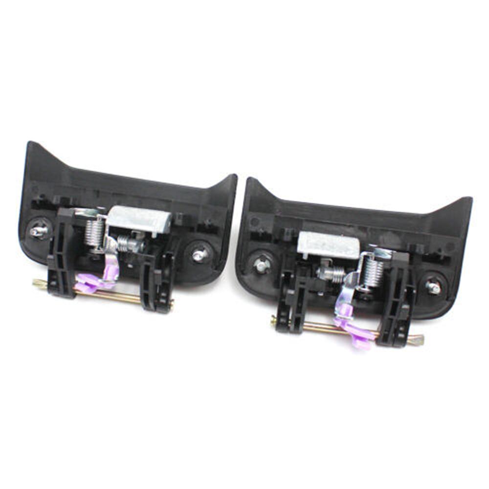 1Pair Left Right Rear Door Exterior Handle Black For Jeep Compass 2007-2016