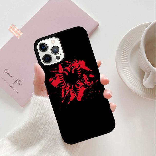 

Albania Flag Phone Case Back Cover for iPhone 17 Air 16 15 14 13 11 12 Pro Max Plus Shell Coque iPhone 13