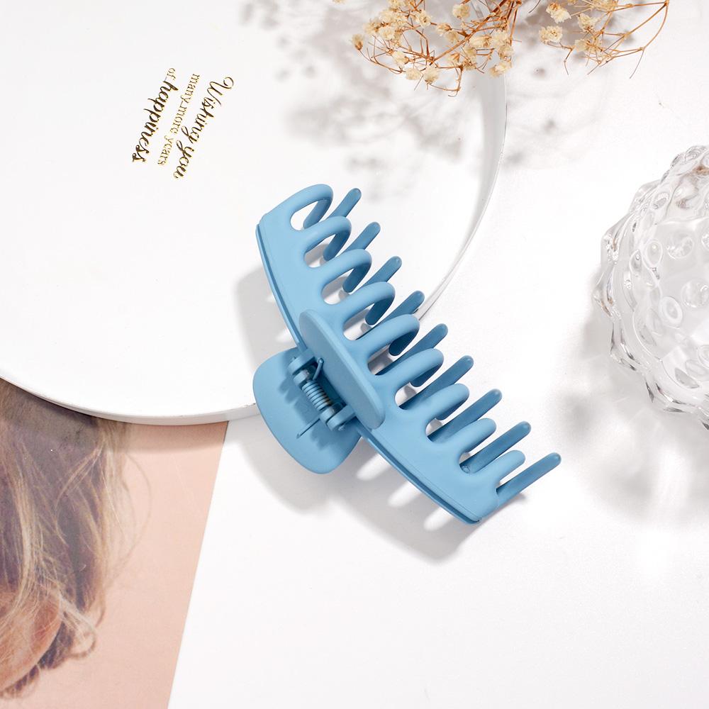 Koreanische Neutral Kaffee Große Klaue Clips für Dickes Haar Zubehör Frauen Kopfschmuck Ins Mode Kunststoff Fang Krabben Haarnadeln Geschenke