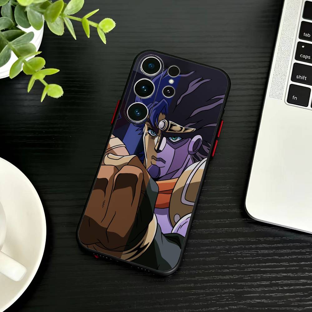

Чехол для телефона N-JoJo s Bizarre Adventure для Samsung S26, S25, S24, S23, S22, S21, S20, S30, Ultra, Plus, Fe, Note, 5G Черный Samsung S21 s305G