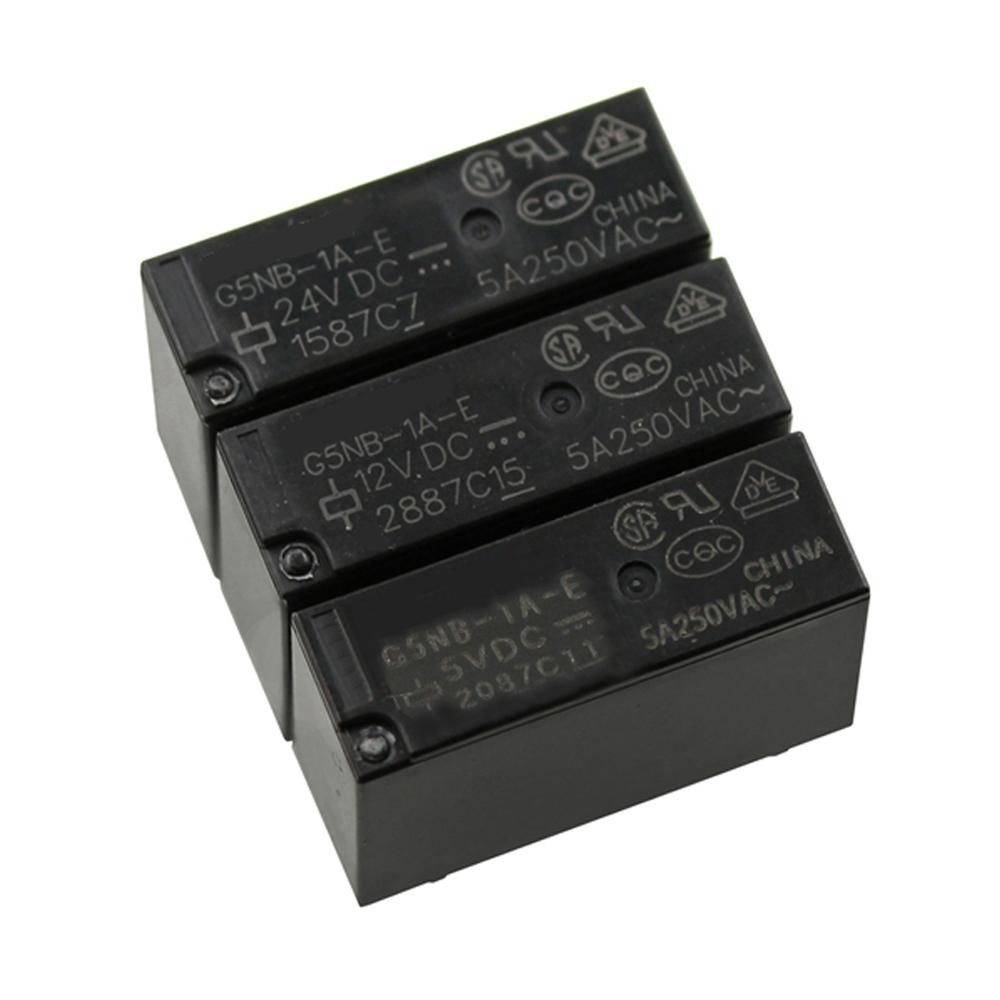 1PCS 5V/12V/24V Small Relay G5NB-1A-E-5VDC G5NB-1A-E-12VDC G5NB-1A-E-24VDC 5VDC 12VDC 24VDC 5A DC Relay Module