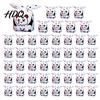 Party Favor Bags for Trick or Treat 48 Pcs Halloween Candy Bags Kids Goodie Cute Rabbit Bunny Ear Pouches Small Plastic Gift Cookie Snack