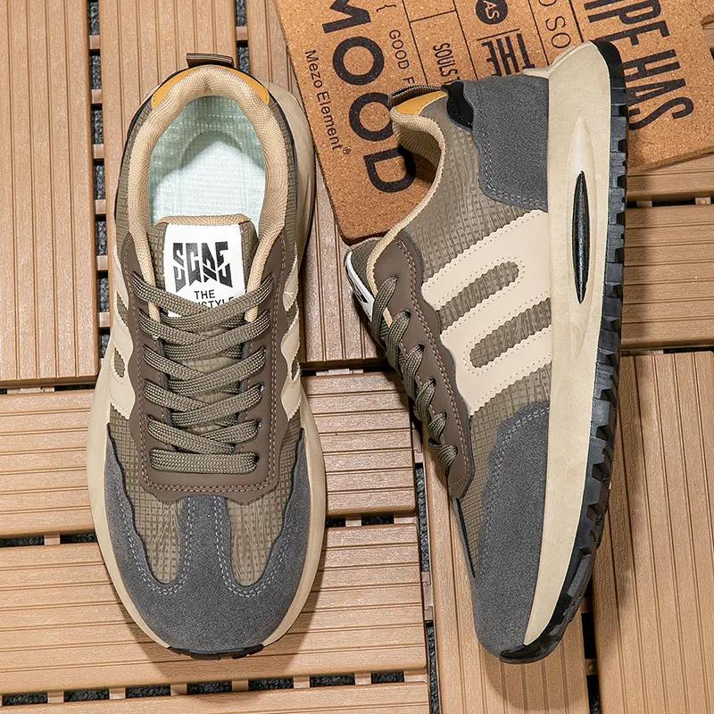 Fashion New Casual Sports Men's Shoes Autumn Fashionable British Style Soft Sneakers Trendy Running Shoes Vintage Versatile Casual Thick