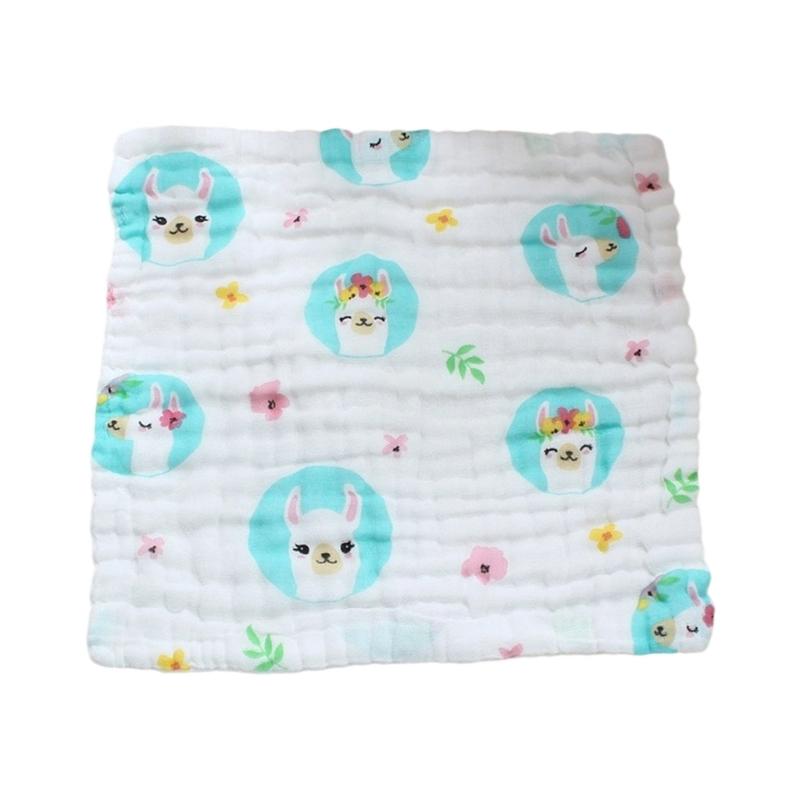 Cotton Baby Burp Cloth Soft and Breathable Newborns Washcloth for Teething Time Gentle Skin Care 30x30cm