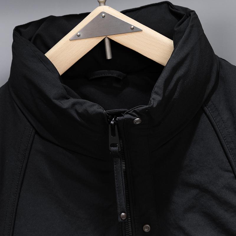 Men 50% White Duck Down Sleeveless Vest, Stand‑Collar Warm Zip‑Up Waistcoat Casual Winter Daily Outerwear Gilet