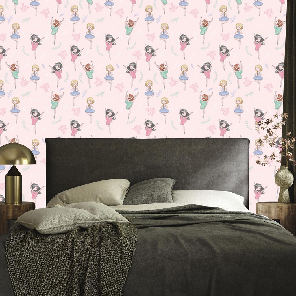 Wallpaper Flowers and Green for Living Room and Bedroom 50x1000
