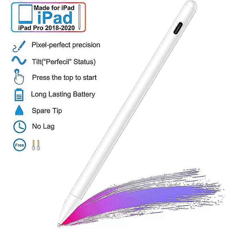 For Apple IPad Pro Stylus Pen Active Capacitive Touch Screen Pencil For IPad 11/12 /7/8 /3/4 Generation IPad Mini 5th Generation