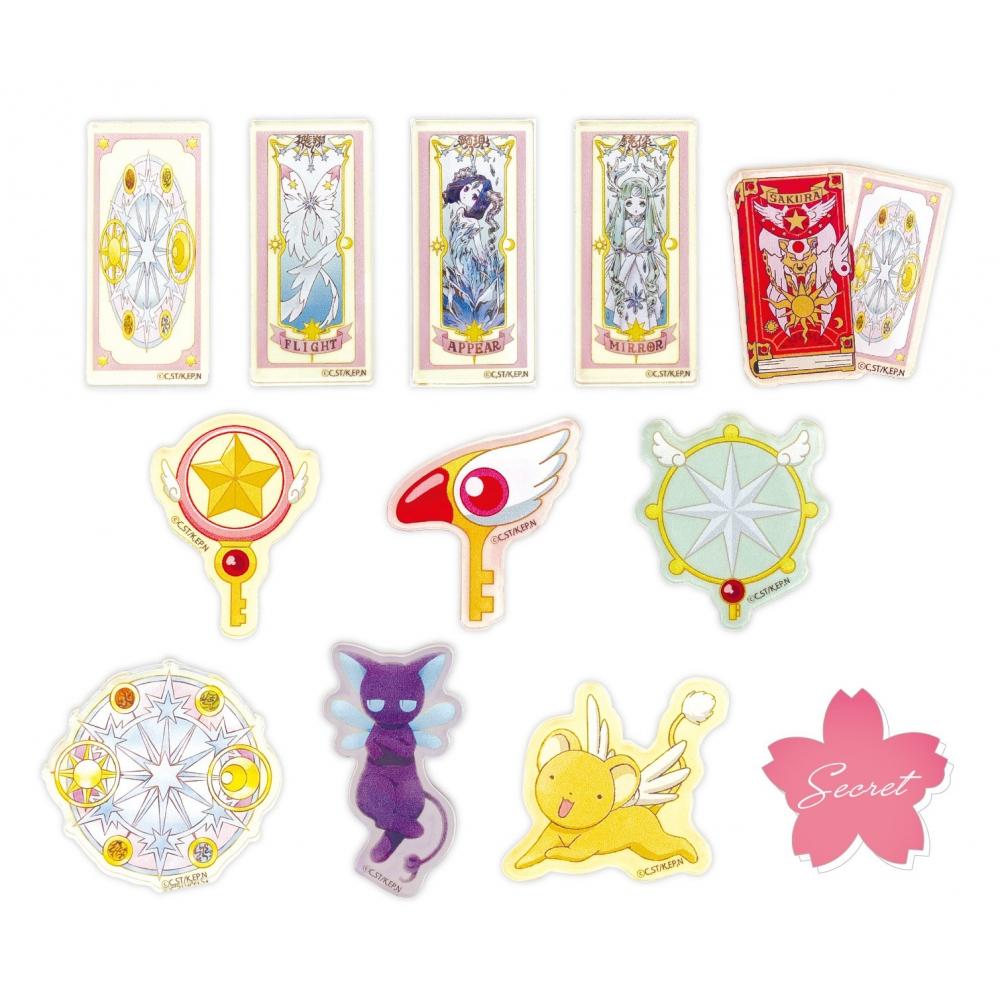 

Card Captor Sakura Card Captor Sakura Прозора акрилова наклейка Card Edition, секретна, 1 коробка, 12 шт.