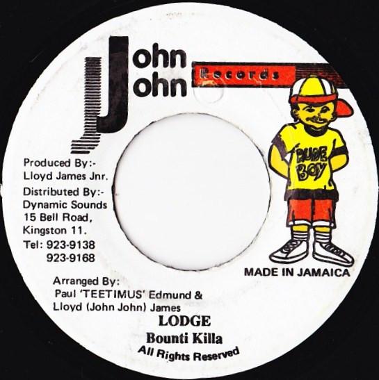 

7inch Record BOUNTI KILLA Lodge NONE JOHN JOHN 1993 Jamaica Reggae Ska Dub Used