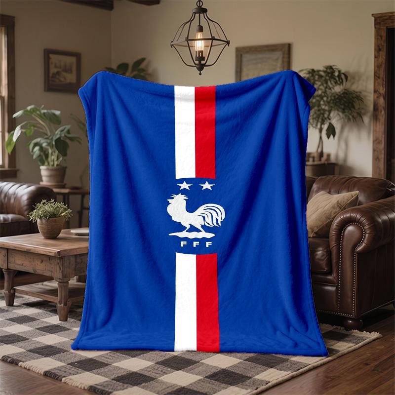 Frankreich Nationalmannschaft Druck Flanell Decke Weich Warm Sofa Bett Überwurfdecke Für Zuhause Büro Schlafzimmer