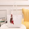 New leather tote bag creative and practical women's tote bag trendy fashion large capacity shopping bag