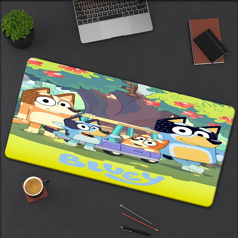 Bluey Theme Mouse Pad, Non Slip Rubber Base, Multifunctional Office & Home Decor, Perfect for Workspace Personalization.