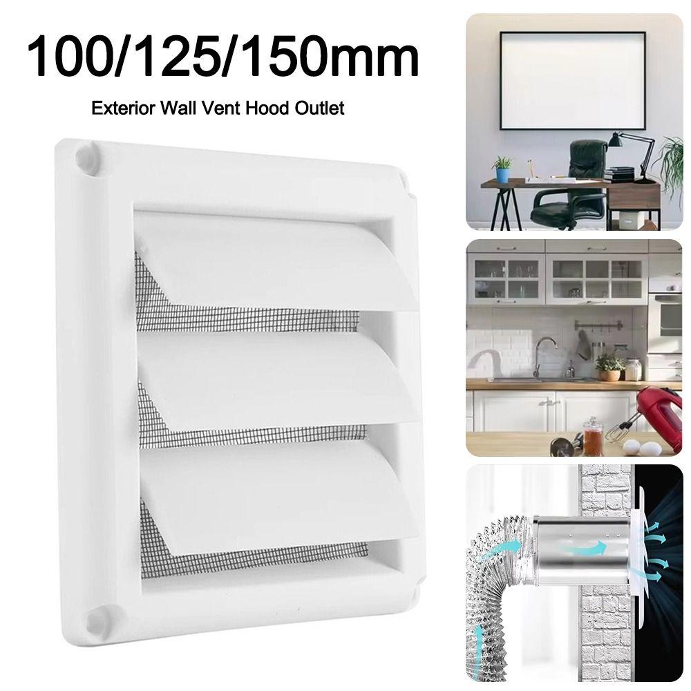 

Air System Net Cover Screen Air Dryer Vent Cover for Retaining Wall Restaurant Kitchen 125mm