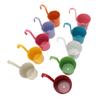 10Pcs Hanging Flower Pots Iron Decorative Detachable Hanging Garden Pots with Drainage Holes for