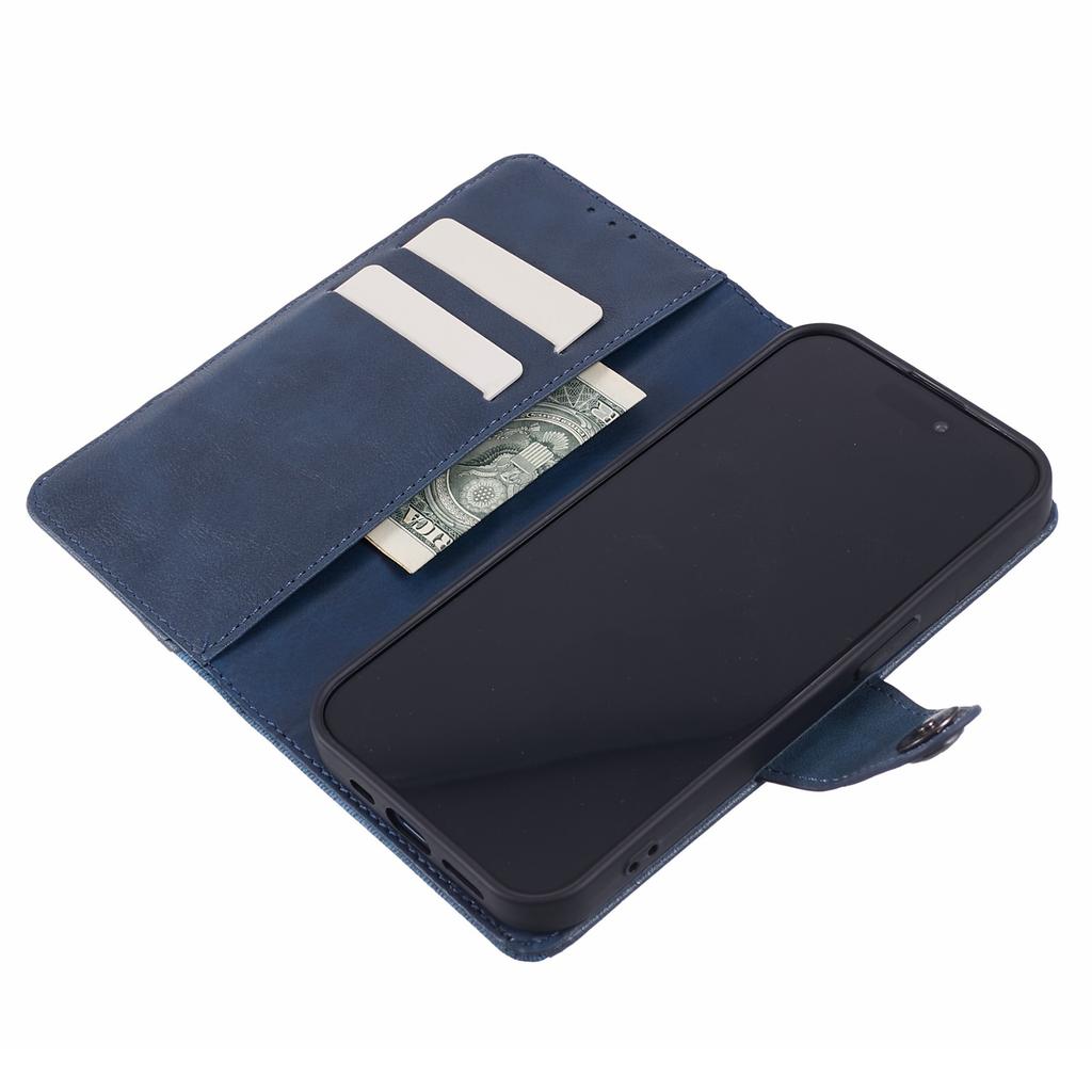 For Google Pixel 8a Wallet Phone Case PU Leather Splicing Mobile Cover Dustproof Shell