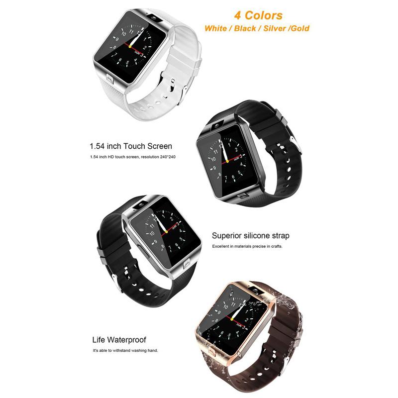 Original DZ09 Smart Watch Bluetooth Wearable Devices Smart Wristwatch For iPhone Android Phone Watch With Camera Clock SIM TF