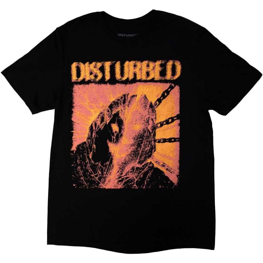 Rock Off Официально лицензированная продукция Disturbed Европейский Тур 23 Разделенное Лицо Футболка Черная XXXXXL разноцветный