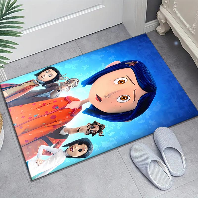 1pc C-Coraline (3) Design Area Rug - Non-Slip, Soft & Cozy Floor Mat for Living Room, Bedroom, Office - Indoor/Outdoor Decorative Carpet