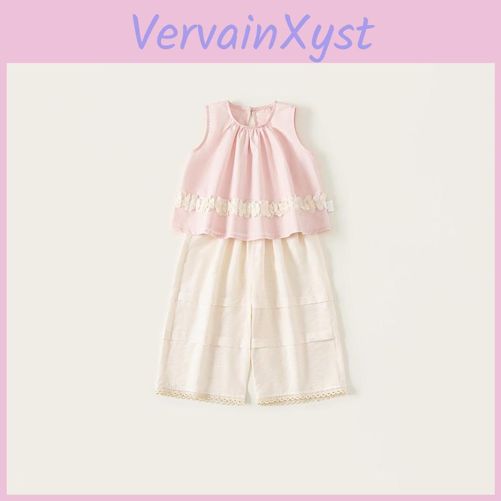 Girl Toddler Summer Sleeveless Cotton Fruits Pajama Set For Kids