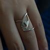 New Hollow Swallow Bird Adjustable Open Cocktail Ring Earrings for Women Girls Creative Trendy Dainty Statement Rings Love Gift