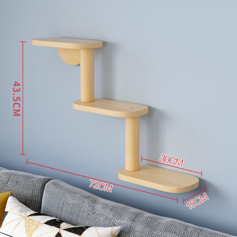 In Stock Wall-Mounted Solid Wood Cat Climbing Frame, Cat Tree, and Scratching Post