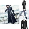 Sword Art Online Kirito Kirigaya kostuum met perfecte stiksels voor cosplay**