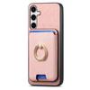 For Samsung Galaxy S24+ Magnetic Case Ring Kickstand Card Holder Phone Cover