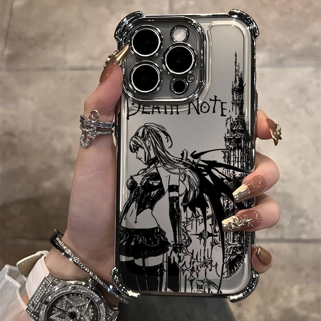 Luxury Deaths Notes Misa Plating Phone Case For Samsung A37 A57 A07 A36 A16 A06 A35 A55 A25 A26 A24 A14 A05 A04 4G 5G