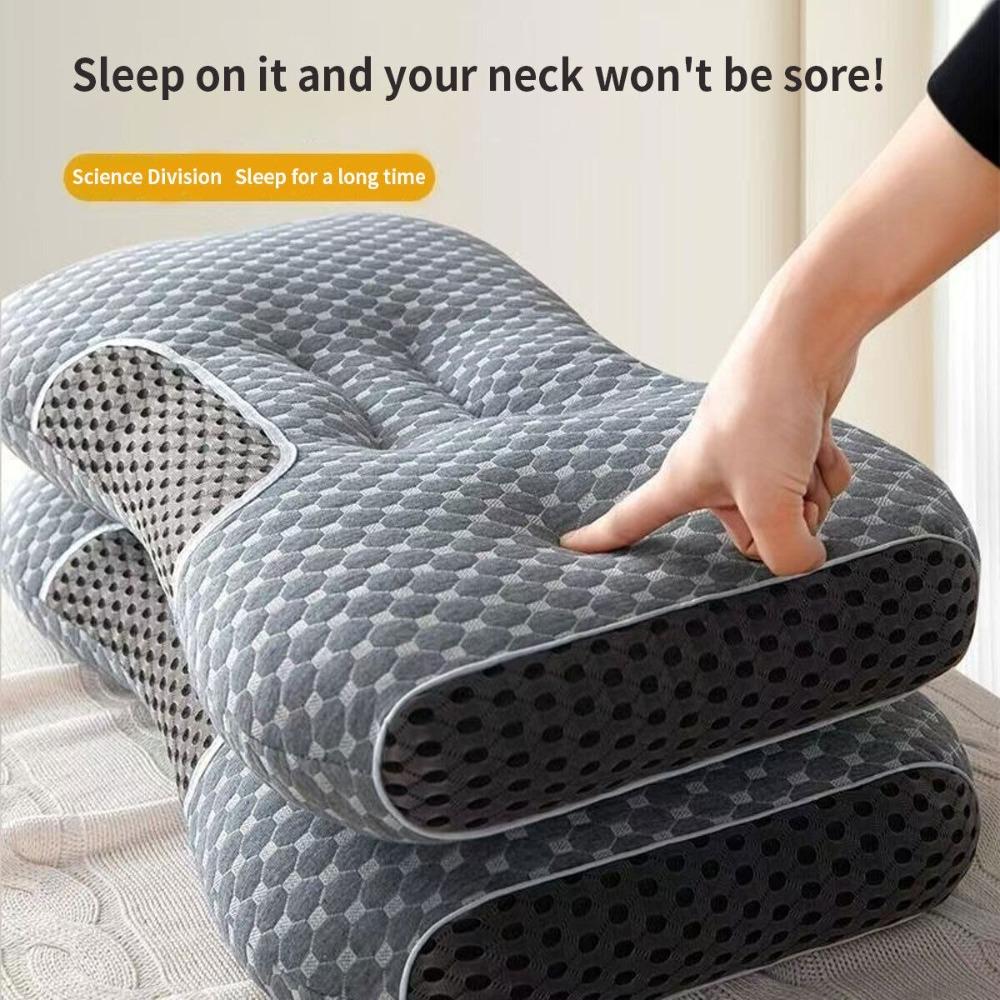 Breathable Neck Protection Pillow Knitted Cotton Orthopedic Sleep Pillow  Home Bedroom Bedding