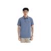 Li Ning Plain Pullover Sports Polo Shirt Men tops Dust-Blue APLU119-3