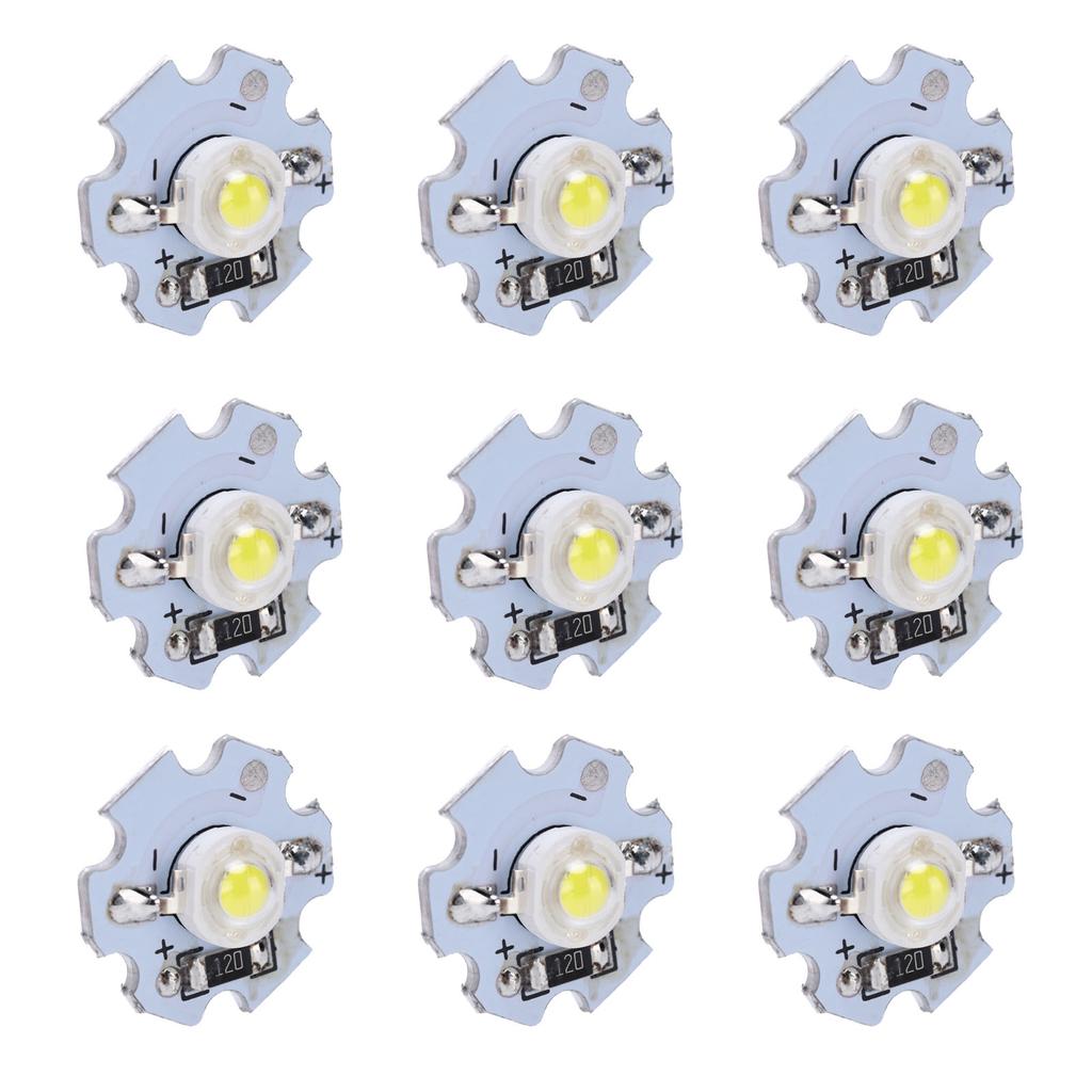 25ks 0,5W 5V Vysoce výkonná LED lampa Korálek Světelný zdroj Čip s hliníkovou deskouBílé světlo: 6000?6500 tis