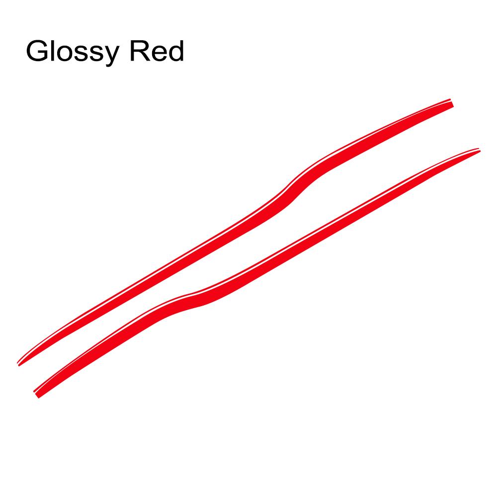 2Pcs Car Side Body Waistline Stickers Racing Stripe Vinyl Film Decals Auto Accessories For Dodge Challenger SRT Hellcat SXT GT