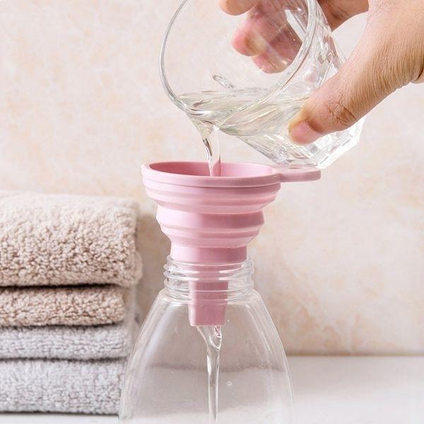 Collapsible Silicone Funnel for Kitchen, Water Bottle