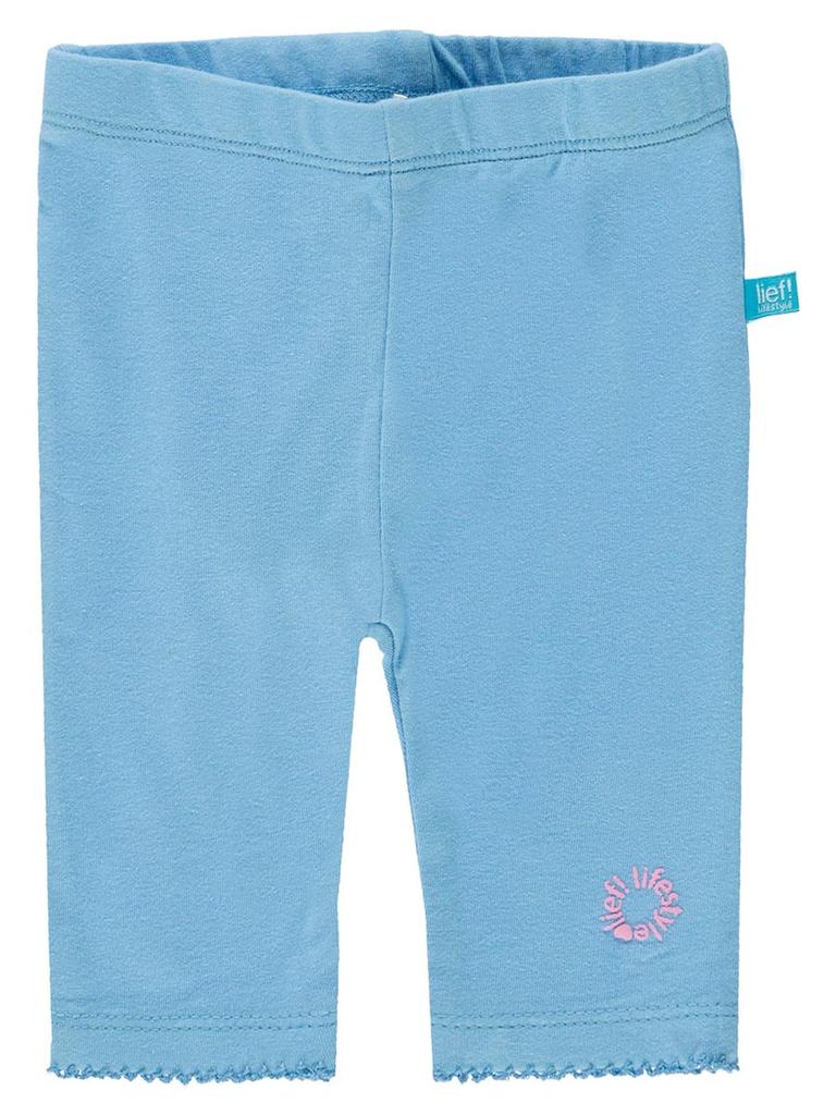 Legginsy Dziewczęce Bawełniane Niebieskie Lief