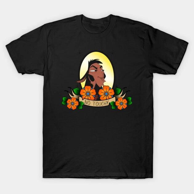 The Emperors New Groove Kuzco No Touchy Black TShirt S