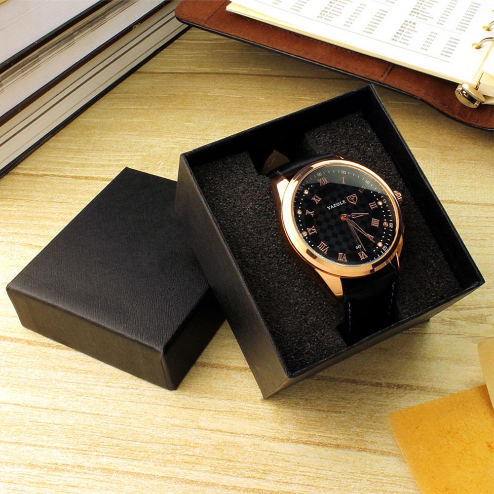 Jewelry Watch Box Case Display Watch Holder with Foam Pad Inside Present Gift Box