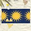 Retro Bohemian Sonne Totem Muster Polyester Mikrofaser Strandtuch ist sehr saugfähig, geeignet für Schwimmen und Strandausflüge