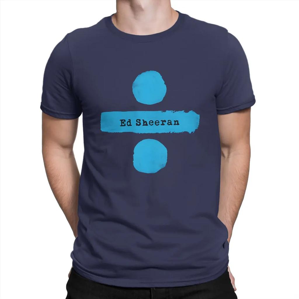 Men's Ture Fan T Shirt E-Ed Sheeran 100% Cotton Tops Fashion Short Sleeve Crewneck Tee Shirt T-Shirt