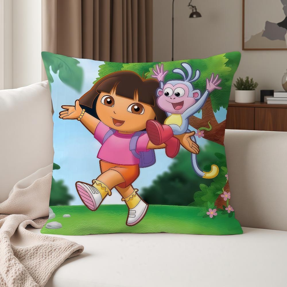 Cartoon DDora The EExplorer Adventure Pillow Case Suitable For Bedrooms Living Rooms Cars Home Decoration