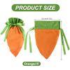 Easter Carrot Gift Bags Polyester Candy Packaging for Holiday Gifts Storage Decoration Easter Candy Bags Easter Decorations