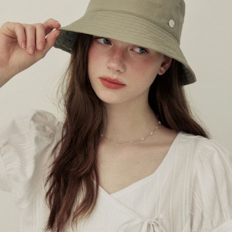 ADAUL Natural AD Charm Bucket Hat - 4color