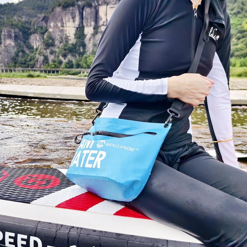 Waterproof Zipper Storage & Swim Bag: Single Shoulder Toiletry & Travel Pack