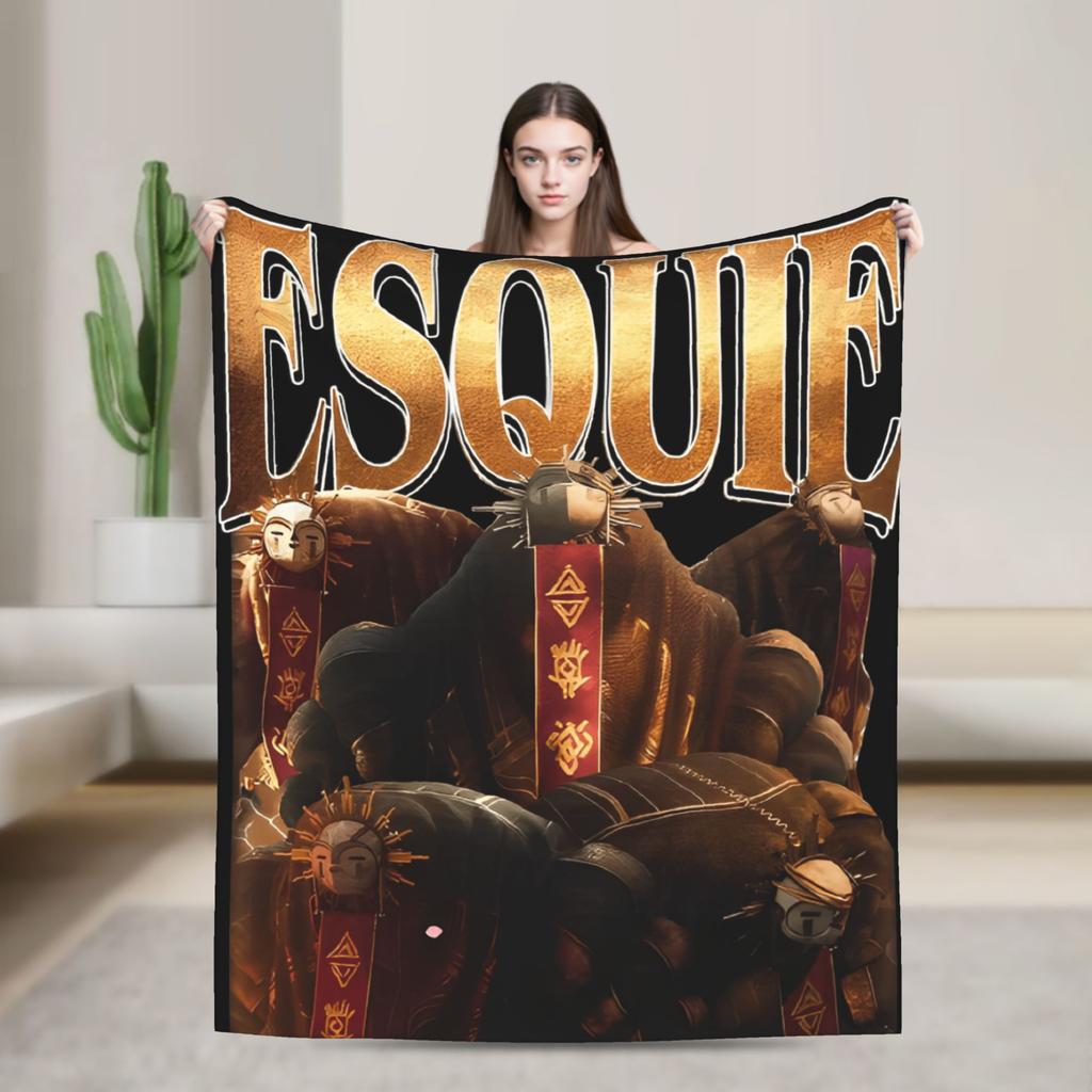 Esquie and rock friends Expedition 33 Blankets  Travel Flannel Throw Blanket For Home Decor Soft Custom Quality Bedspread