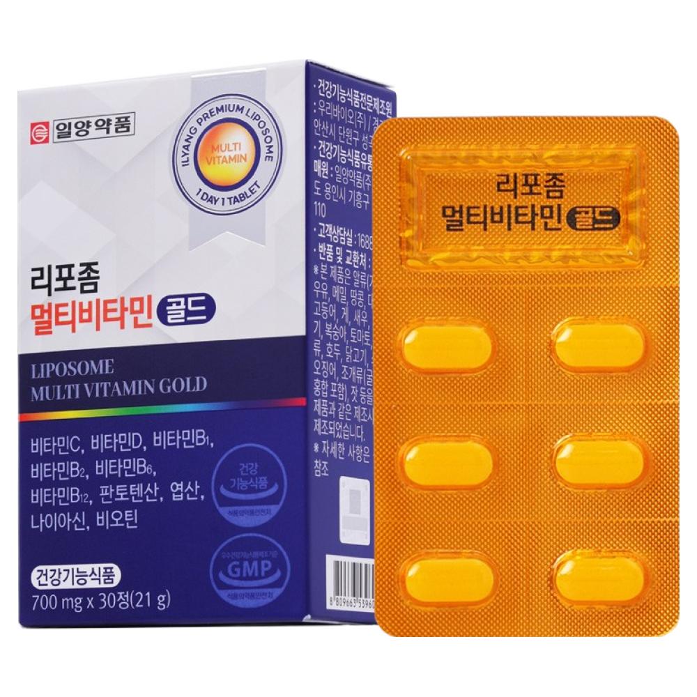 Ilyang Pharmaceutical Liposome Multivitamin Gold - Liposome Formulation Technology, Multivitamin, 1 Pcs, 30 Tablets