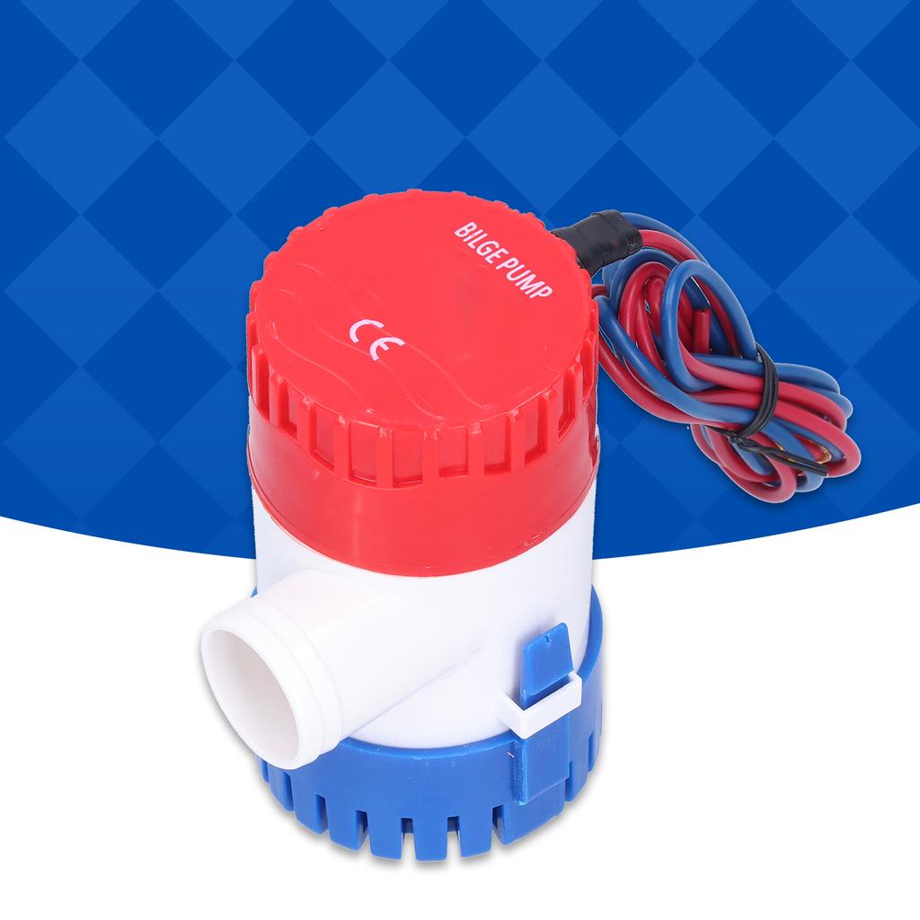 Pompe de Cale Semi-Automatique Petite Pompe Électrique Submersible pour Vidange Fournir Puissance 12VCelsius24V 350Celsius500Celsius750Celsius1100GPH(24V 500