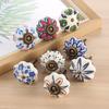 2pc Tea pot cupboard door antique classical ceramic handle European printing handle