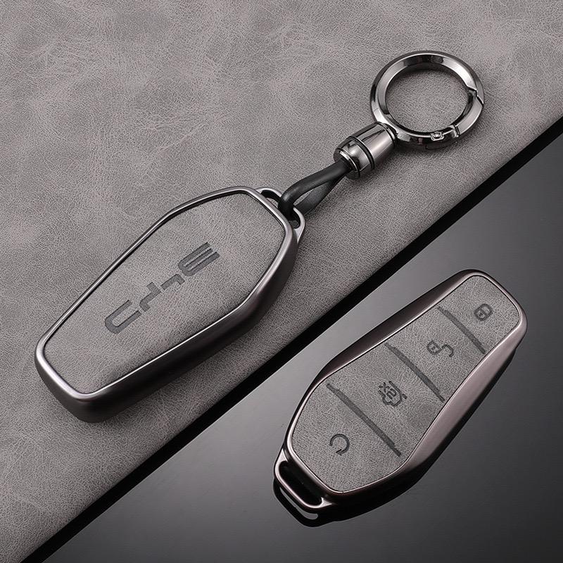 Car Key Case Cover Holder Shell For BYD Song Plus Atto 3 Han EV Tang DM Qin Seal Dolphin Remote Fob Auto Keychain Accessories