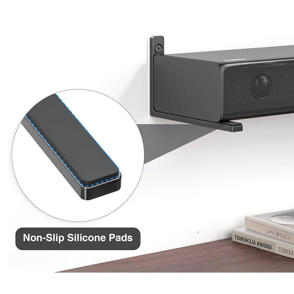 2 szt. Uchwyty ścienne do soundbara Zapobiegające spadaniu Półka ścienna audio Akcesoria Półka na soundbar